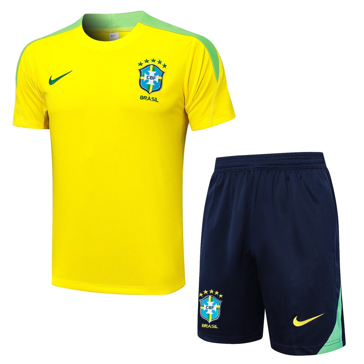 Conjunto Short Brasil 2025 Amarillo