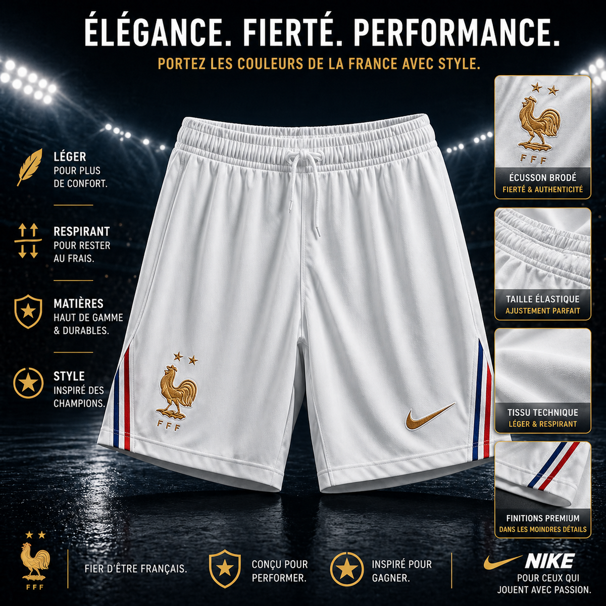 Short France domicile 2026-2027