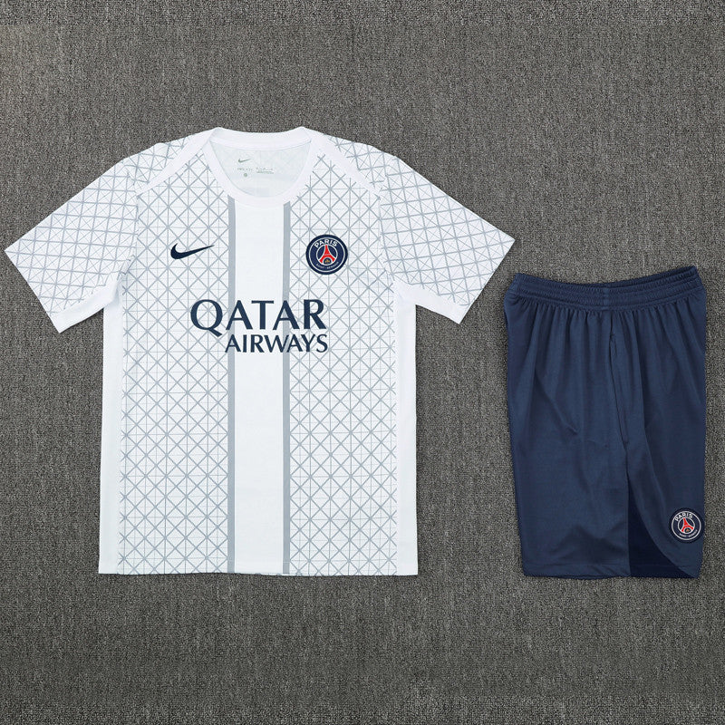 Conjunto corto Paris (PSG) entrenamiento 2025-2026 Blanco