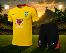 Ensemble Short Brésil training CDM 2026-2027 Jaune