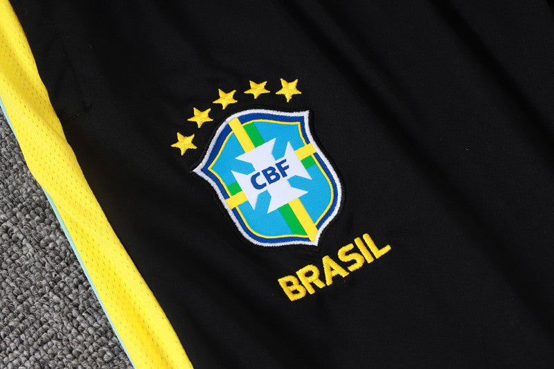 Brazil Training Long-Sleeve Set 2026-2027 Black/Yellow