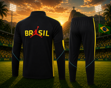 Brazil Training Long-Sleeve Set 2026-2027 Black/Yellow
