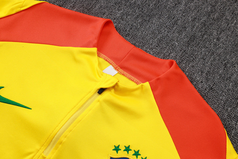 Brazil 2026 Black/Yellow Long Sleeve Training Kit