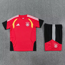 Conjunto de pantalón corto de entrenamiento Alemania 2026-2027 rojo