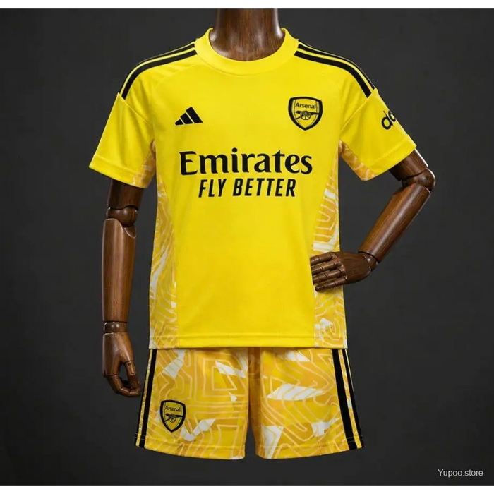 Ensemble short Arsenal gardien jaune 2026-2027
