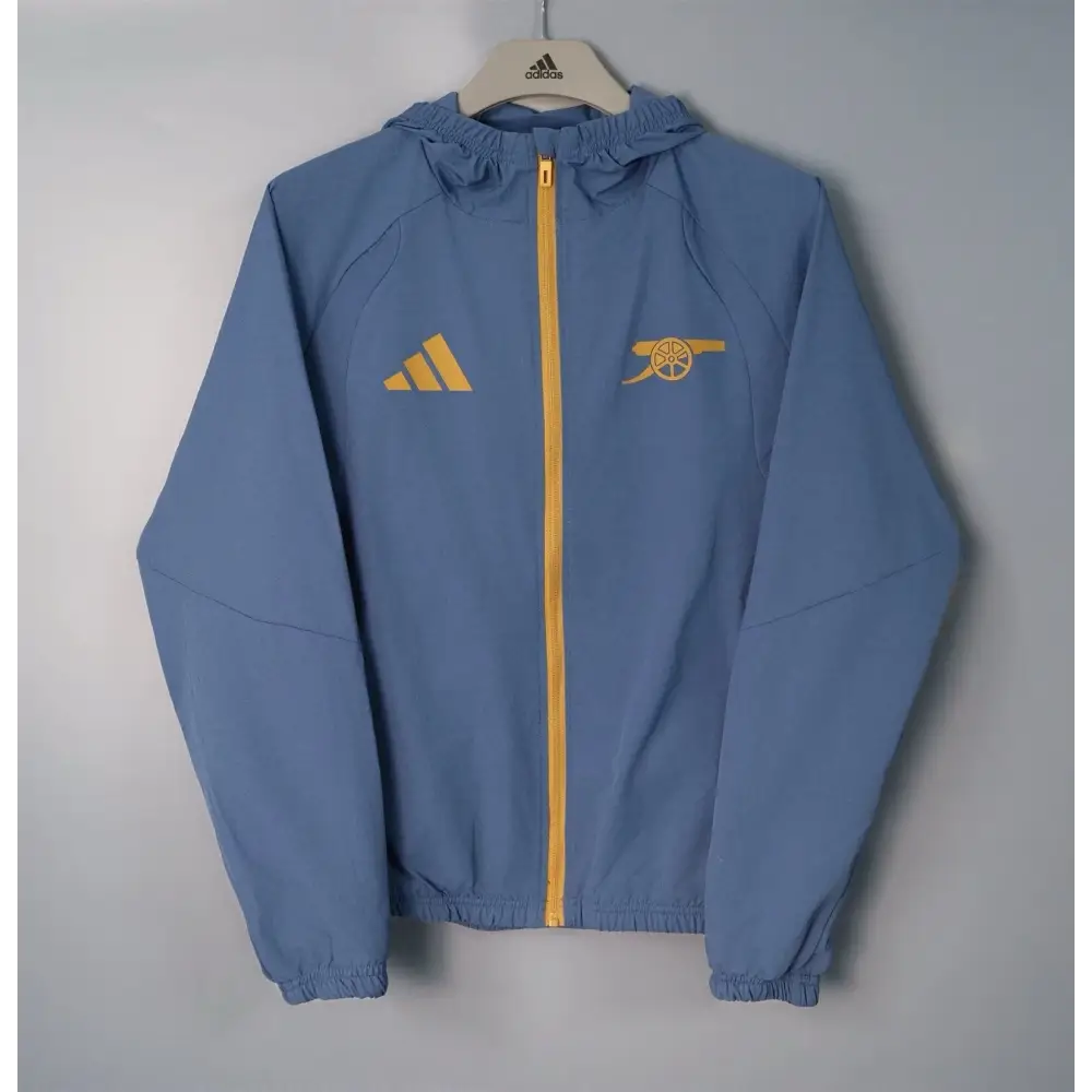 Arsenal veste coupe-vent gris à capuche 2026-2027