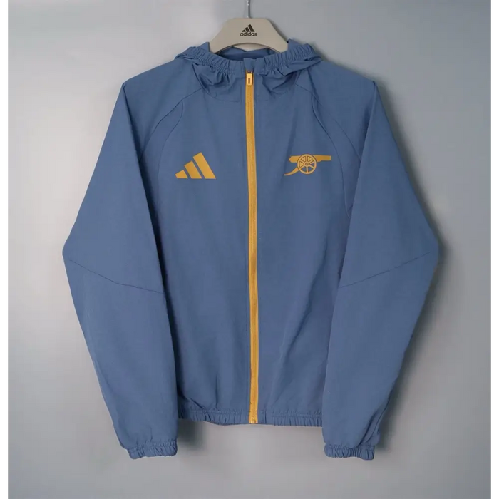 Arsenal veste coupe-vent gris à capuche 2026-2027
