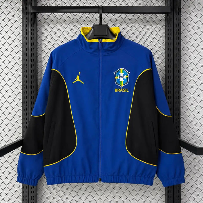 Brésil veste coupe-vent bleu 2026-2027